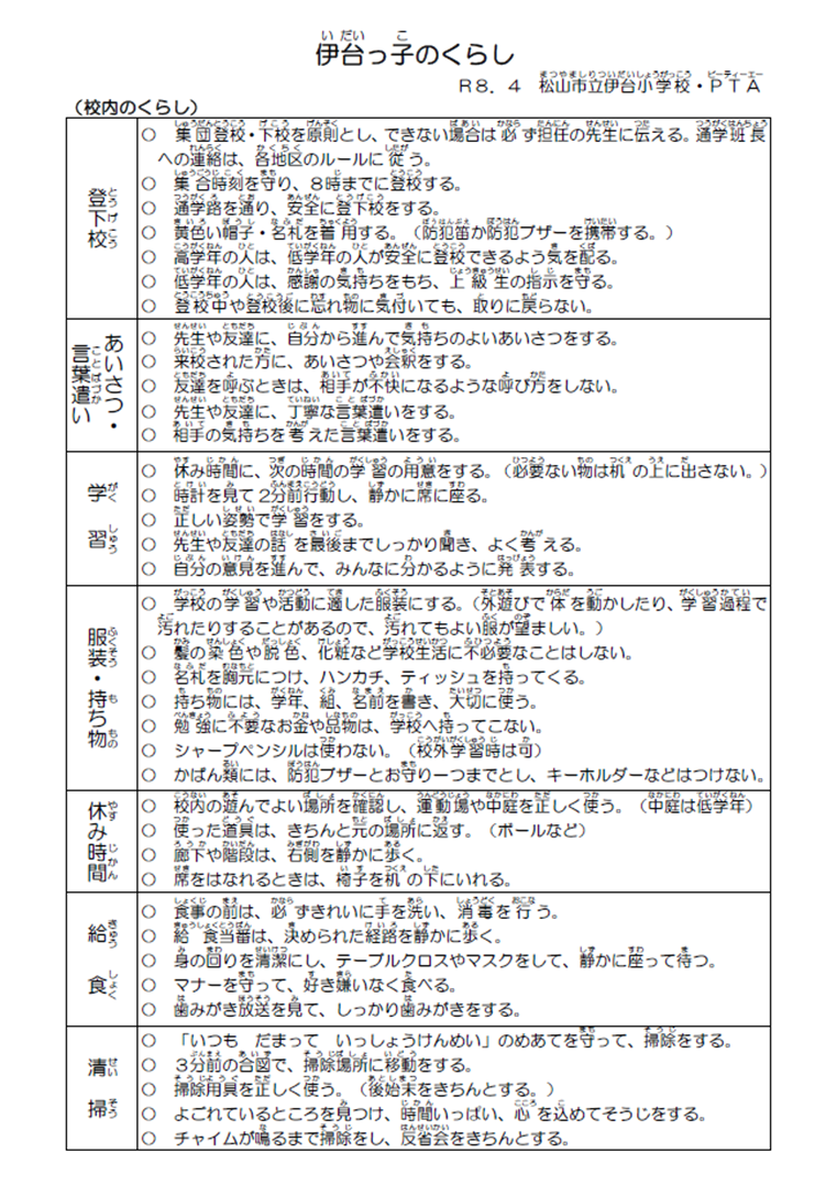 伊台っ子のくらし1