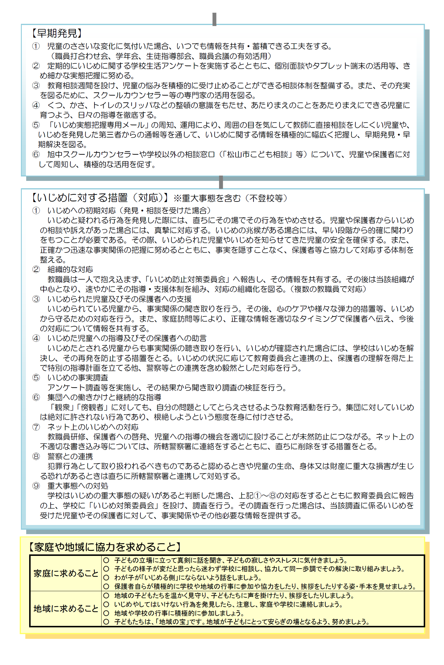 いじめ防止対策2